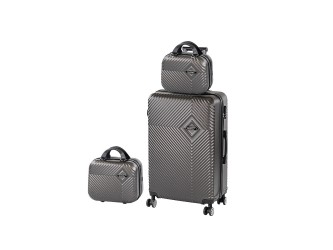 TraveLux Pro XIV gurulós bőrönd szett szürke