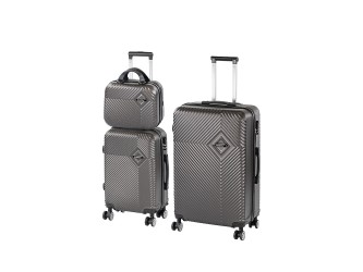 TraveLux Pro XIX gurulós bőrönd szett szürke