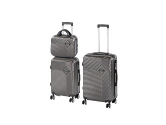 TraveLux Pro XVIII gurulós bőrönd szett szürke