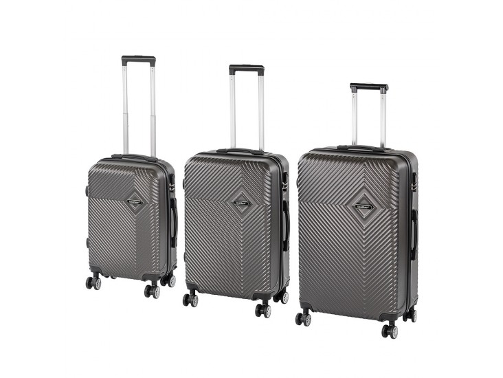 TraveLux Pro XXI gurulós bőrönd szett szürke