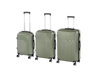 TraveLux Pro XXI gurulós bőrönd szett olajzöld