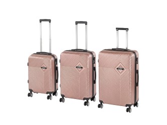 TraveLux Pro XXI gurulós bőrönd szett rosegold