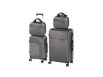 TraveLux Pro XXIII gurulós bőrönd szett szürke