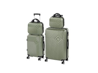 TraveLux Pro XXIII gurulós bőrönd szett olajzöld