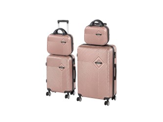 TraveLux Pro XXIII gurulós bőrönd szett rosegold