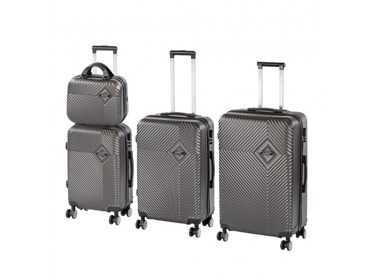 TraveLux Pro XXV gurulós bőrönd szett szürke