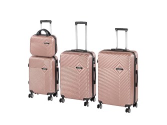 TraveLux Pro XXV gurulós bőrönd szett rosegold