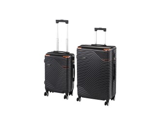 TraveLux Urban X gurulós bőrönd szett fekete