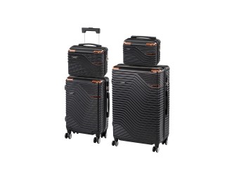 TraveLux Urban XXIII gurulós bőrönd szett fekete