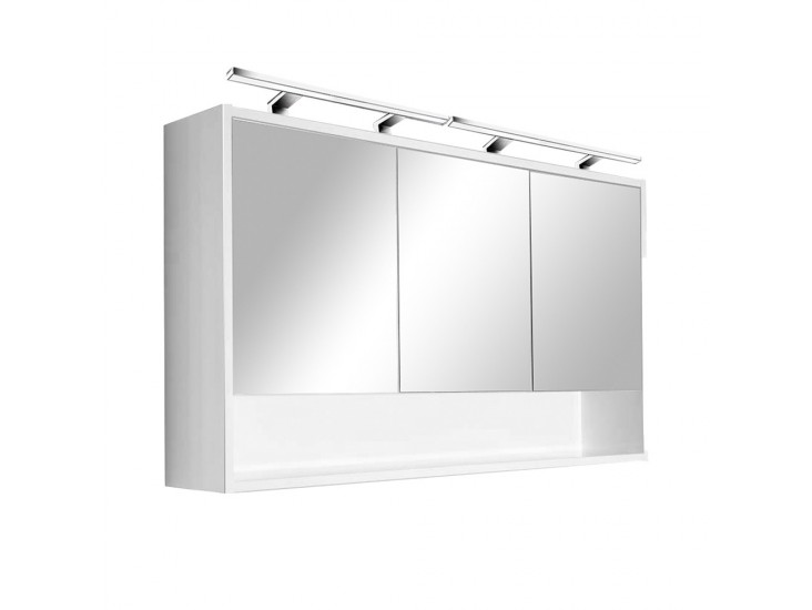 Luna 120 felső tükrös szekrény fehér