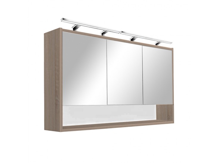 Luna 120 felső tükrös szekrény, Rauna szil