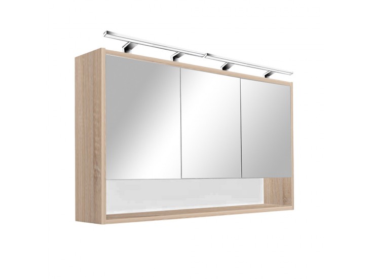 Luna 120 felső tükrös szekrény, Sonoma tölgy