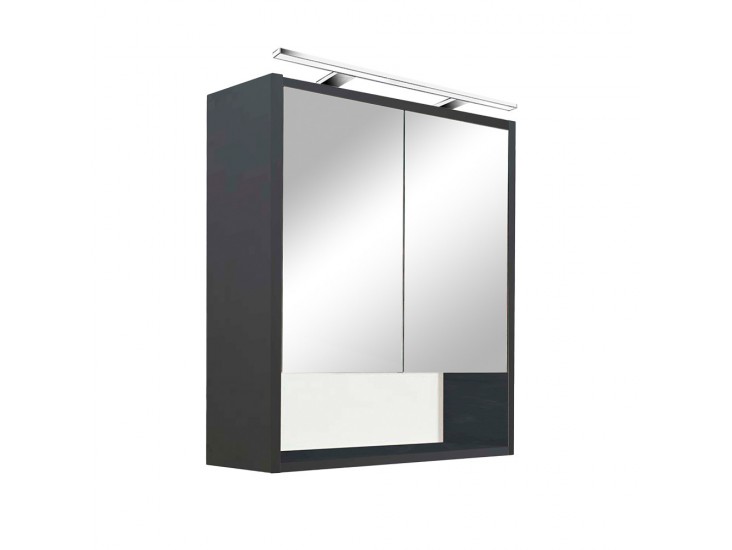 Luna 60 felső tükrös szekrény, antracit