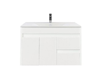 Luna 80 alsó fürdőszoba bútor mosdóval fehér