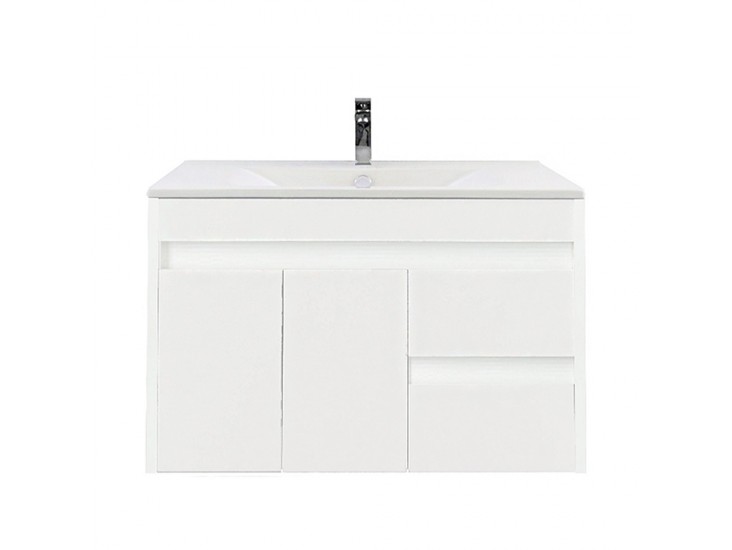Luna 80 alsó fürdőszoba bútor mosdóval fehér