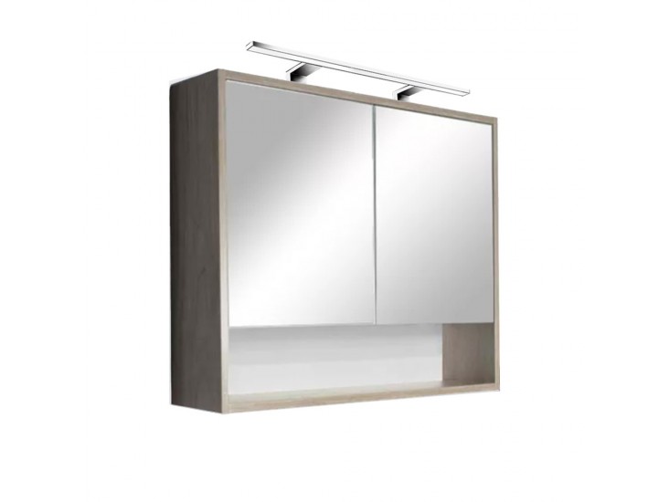 Luna 80 felső tükrös szekrény, Sonoma tölgy