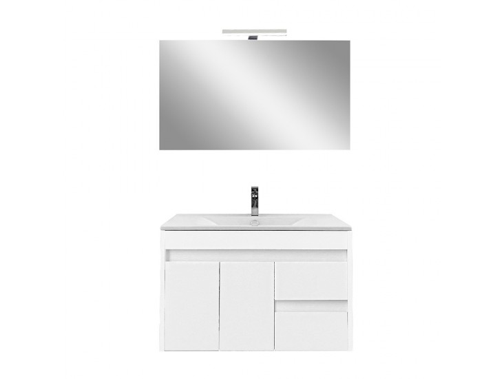 Luna Prime 80 komplett fürdőszobabútor fehér