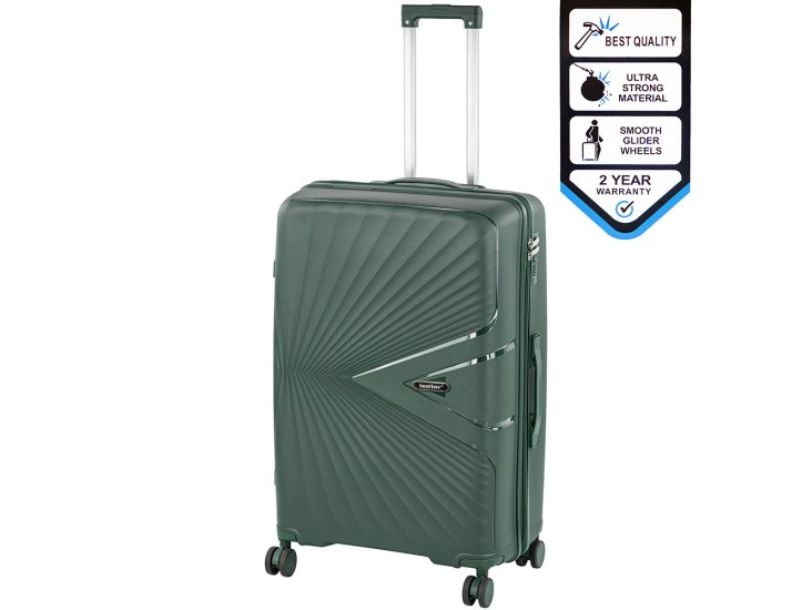 TraveLux Endure nagy bőrönd keményfedeles 76x50x29 cm sötétzöld