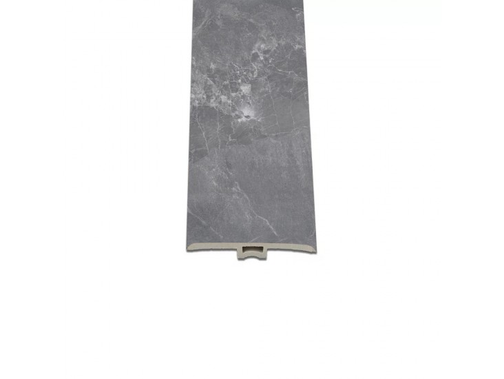 Vinyl SPC padló burkolatváltó Fjord márvány mintás sötét szürke 2400x45x6 mm
