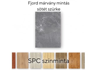 Leziter Fjord márvány mintás sötét szürke Vinyl SPC padló minta/db