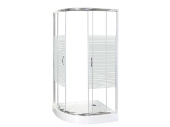 Madera 100x80 íves zuhanykabin zuhanytálcával jobbos