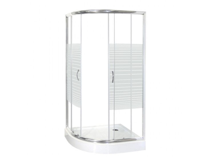 Madera 100x80 íves zuhanykabin zuhanytálcával jobbos