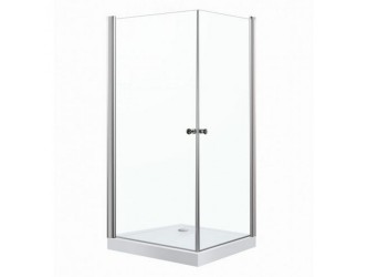 MADRID90 KOMPLET szögletes nyílóajtós zuhanykabin, erősített akril zuhanytálcával, 90x90x198 cm-es méretben