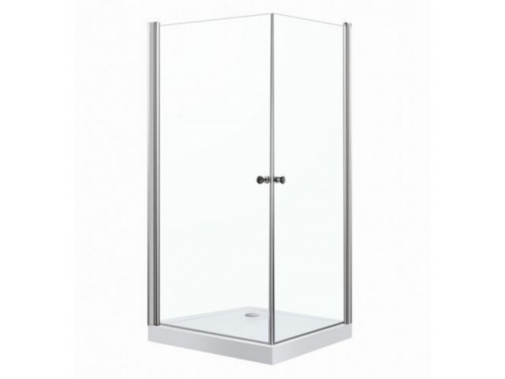 MADRID90 KOMPLET szögletes nyílóajtós zuhanykabin, erősített akril zuhanytálcával, 90x90x198 cm-es méretben