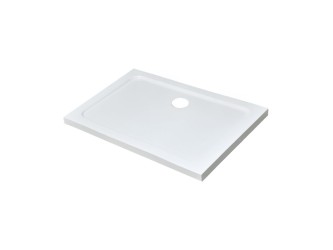 Modena Slim aszimmetrikus szögletes akril zuhanytálca, 80x100x5,5 cm-es méretben