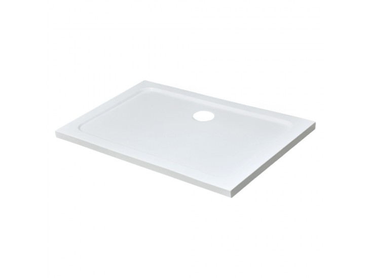 Modena Slim aszimmetrikus szögletes akril zuhanytálca, 80x120x5,5 cm-es méretben