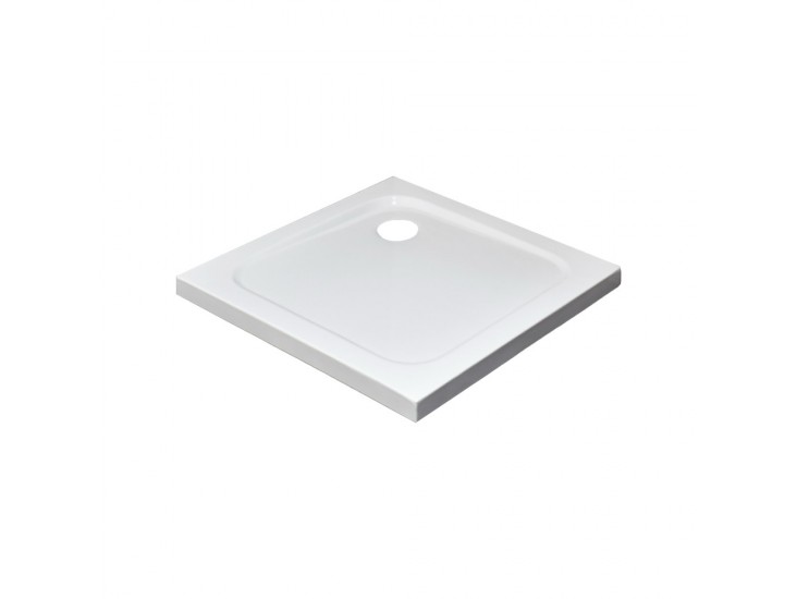 Modena Slim szögletes alacsony akril zuhanytálca, 80x80x5,5 cm-es méretben