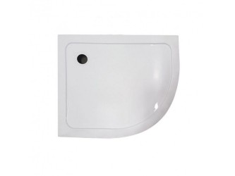 MEMPHIS100TALCABAL Memphis aszimmetrikus íves akril zuhanytálca 100x80x13 cm balos