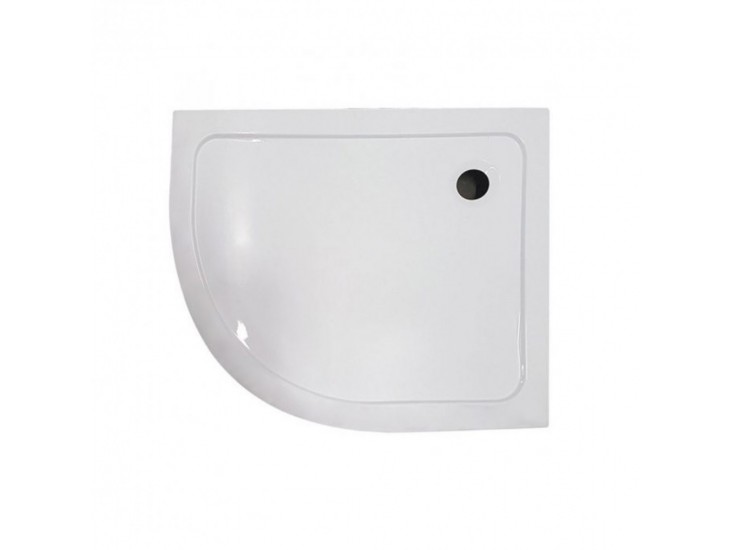 MEMPHIS100TALCAJOBB Memphis aszimmetrikus íves akril zuhanytálca 100x80x13 cm jobbos