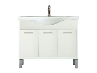 Nerva 105 cm-es bútorhoz alsószekrény mosdóval fehér