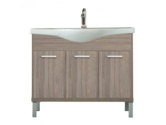 Nerva 105 cm-es bútorhoz alsószekrény, mosdóval, Rauna szil