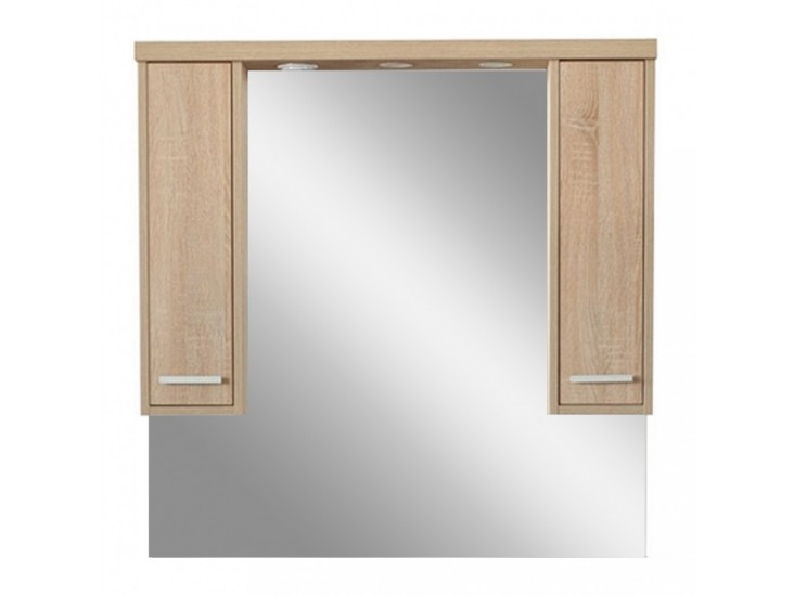 Nerva 105 cm-es tükrös felsőszekrény, Sonoma tölgy