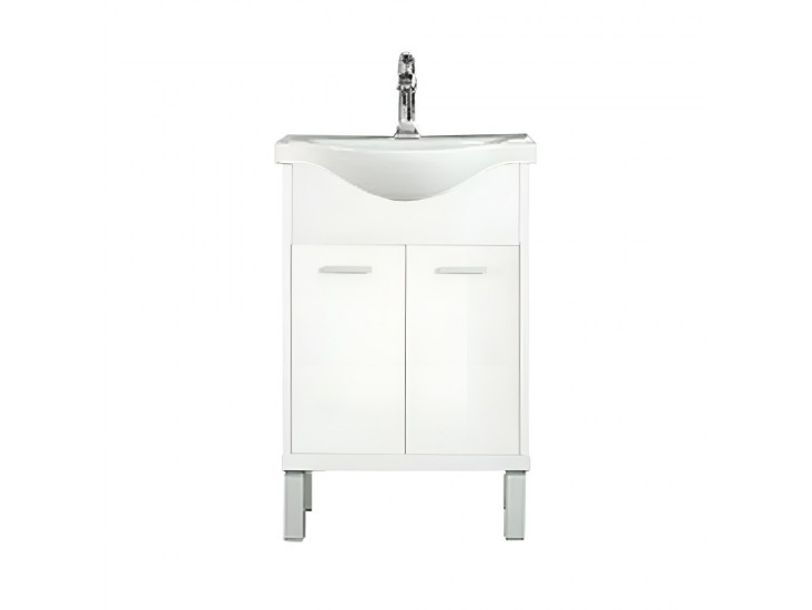 Nerva 55 cm-es bútorhoz alsószekrény mosdóval fehér