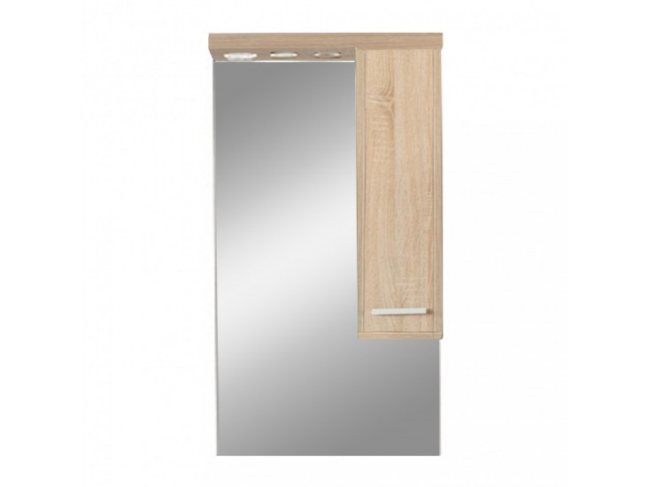 Nerva 55 cm-es tükrös felsőszekrény, Sonoma tölgy