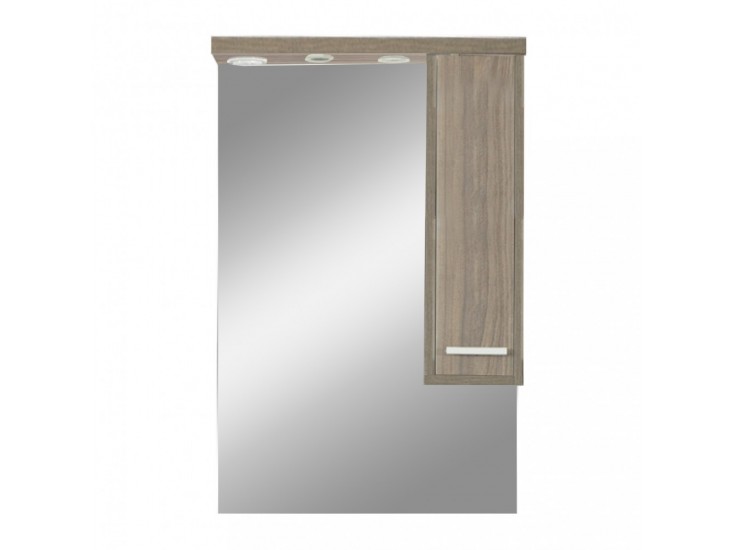 Nerva 65 cm-es tükrös felsőszekrény, Rauna szil