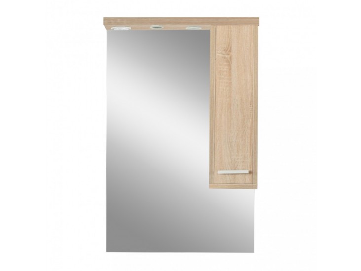 Nerva 65 cm-es tükrös felsőszekrény, Sonoma tölgy