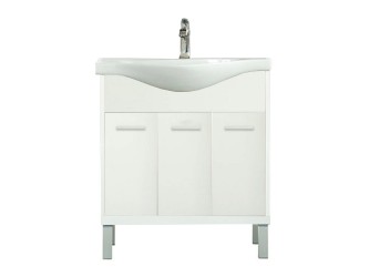 Nerva 75 cm-es bútorhoz alsószekrény mosdóval fehér