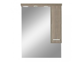 Nerva 75 cm-es tükrös felsőszekrény, Rauna szil