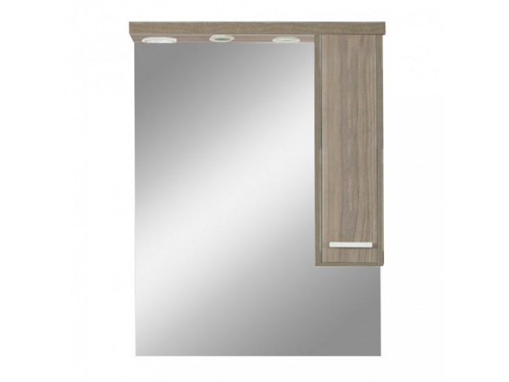 Nerva 75 cm-es tükrös felsőszekrény, Rauna szil