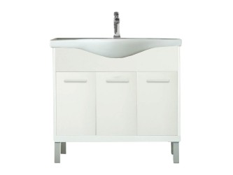 Nerva 85 cm-es bútorhoz alsószekrény mosdóval fehér