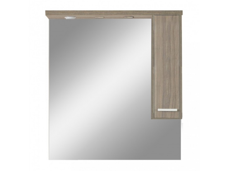 Nerva 85 cm-es tükrös felsőszekrény, Rauna szil