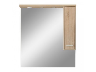 Nerva 85 cm-es tükrös felsőszekrény, Sonoma tölgy