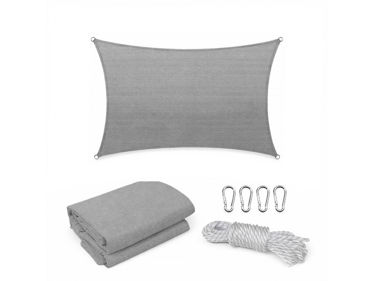 Rana napvitorla négyszög alakú 3x4 m szürke