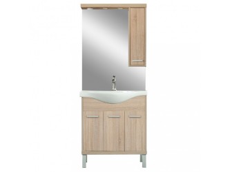 Nerva 75 komplett fürdőszobabútor, Sonoma tölgy