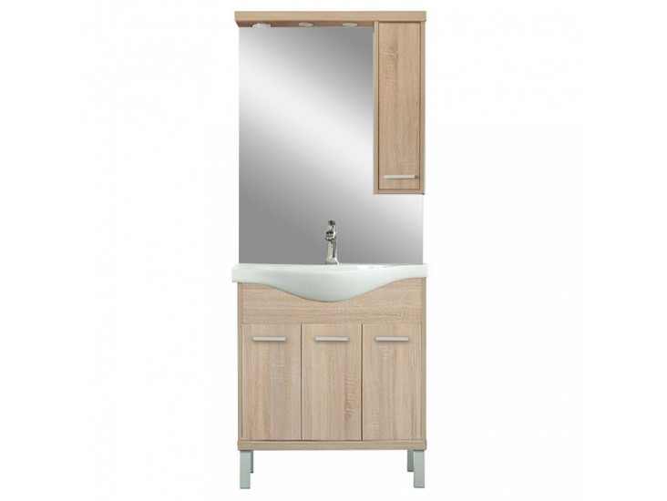 Nerva 75 komplett fürdőszobabútor, Sonoma tölgy