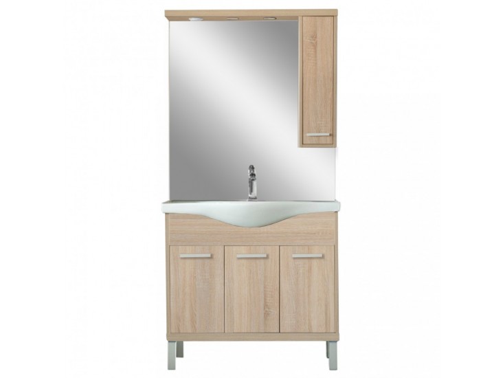 Nerva 85 komplett fürdőszobabútor, Sonoma tölgy